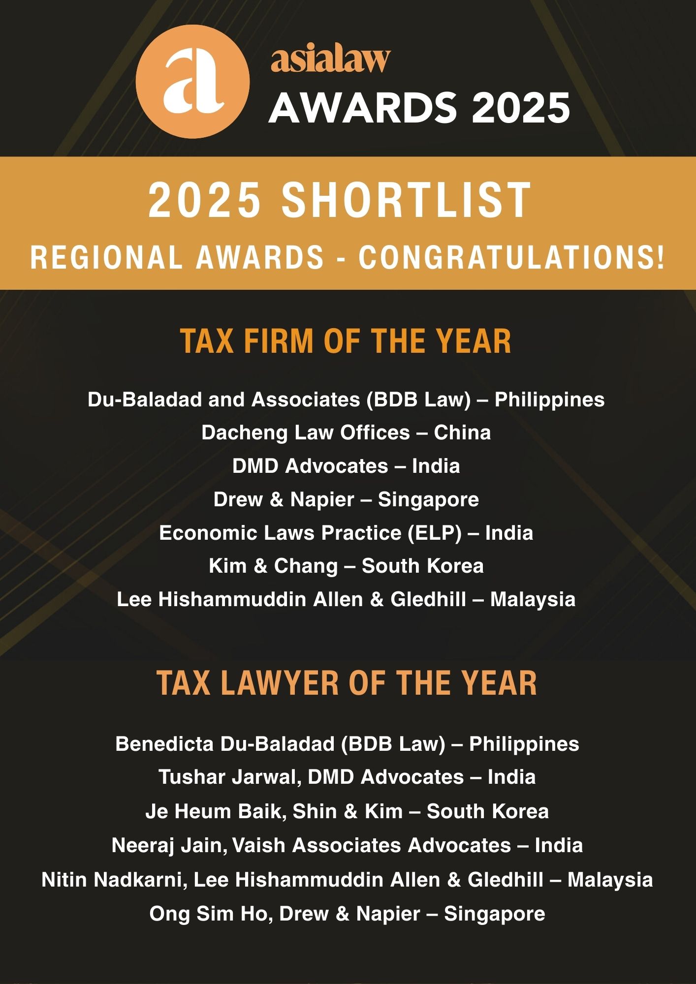 A Double Honor for Du-Baladad and Associates (BDB Law)