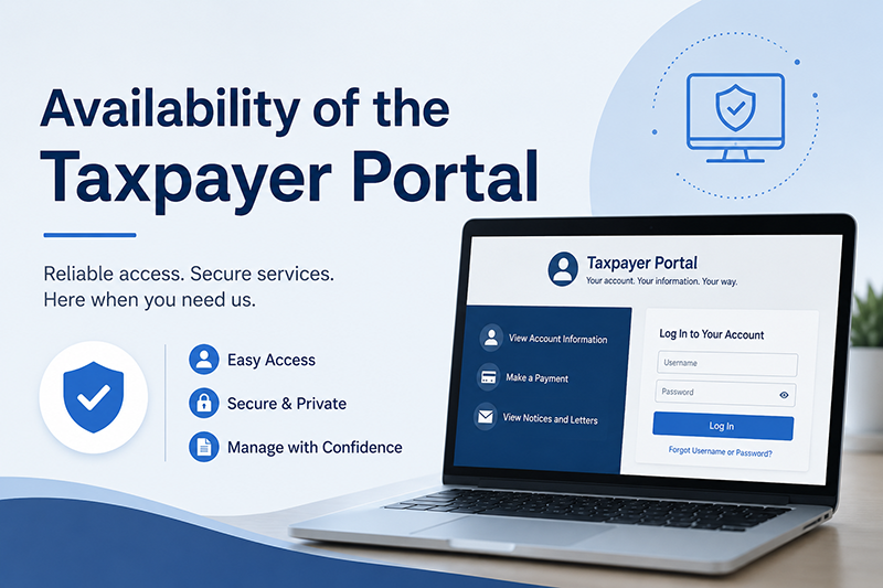 Availability of the Taxpayer Portal