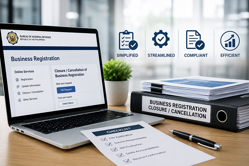Simplified and Streamlined Guidelines and Procedures in the Closure and/or Cancellation of Business Registration with the Bureau of Internal Revenue