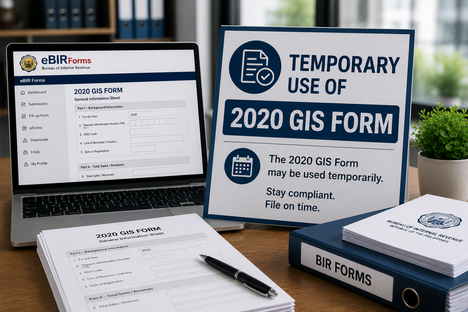 Temporary Use of 2020 GIS Form