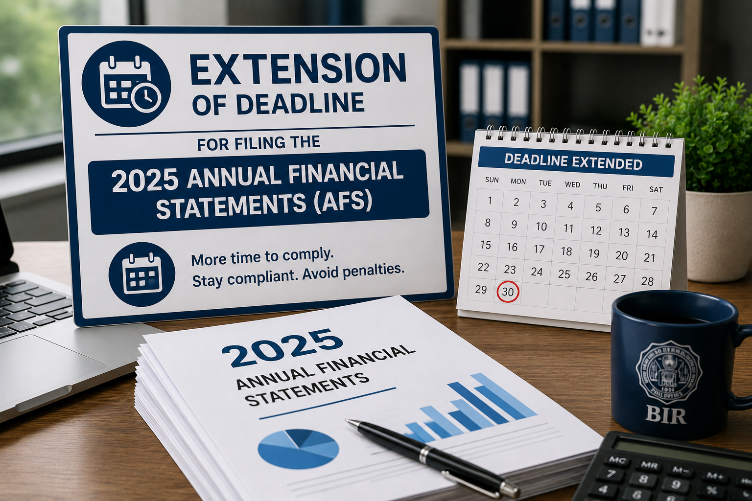 Extension of Deadline for Filing the 2025 Annual Financial Statements (AFS)